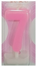 Pink Number 7 Birthday Candle Pink Number 7 Birthday Candle